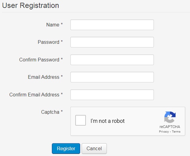 IPrice simple secure registration form